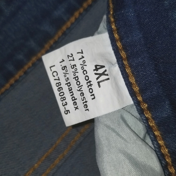 Women Plus Size Flare Jeans Mid Rise Stretch Denim Pants 4X - Picture 8 of 8